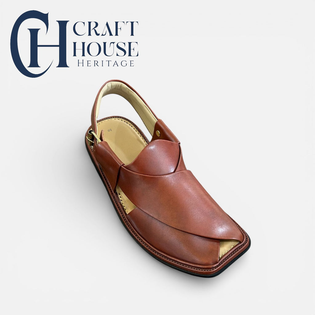 Handmade Peshawari Chappal – Smart Zalmi Style Sandal for Men