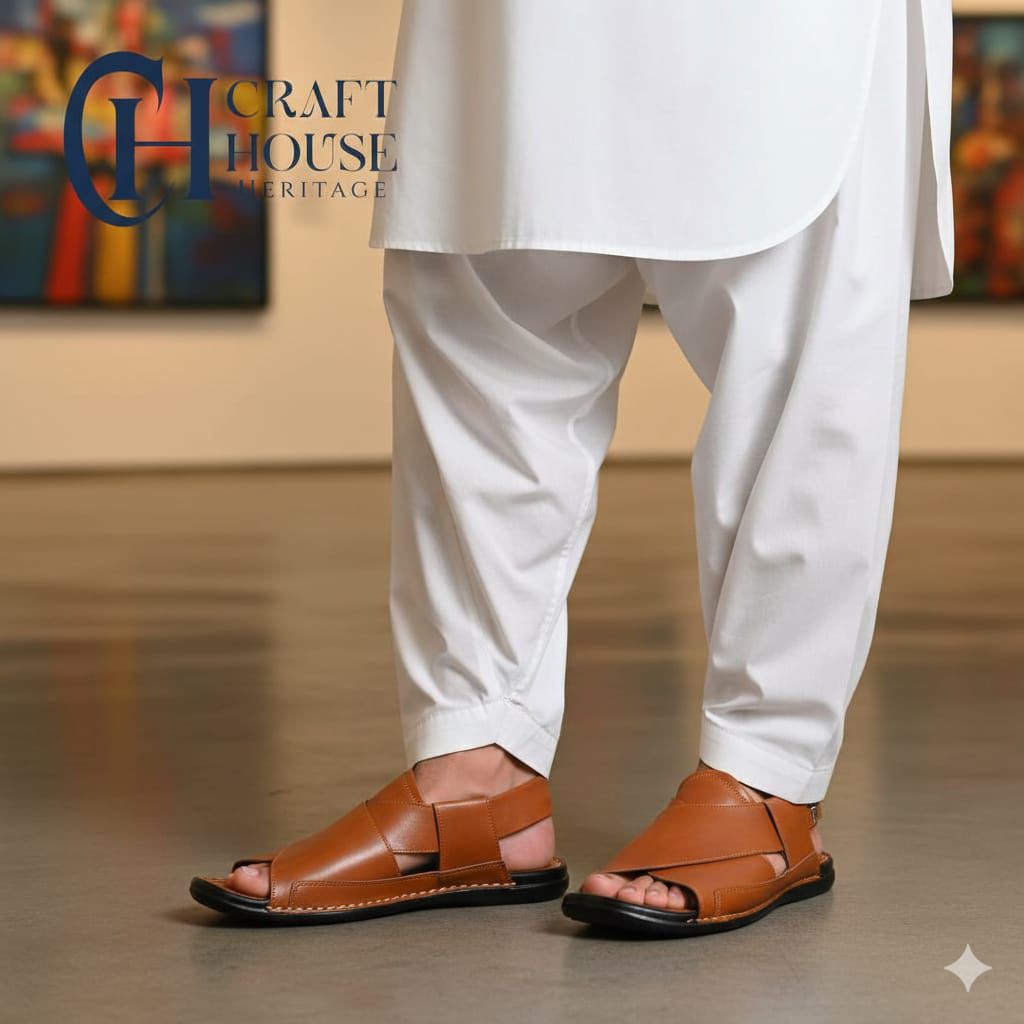 Handmade Medicated Peshawari Chappal for Men