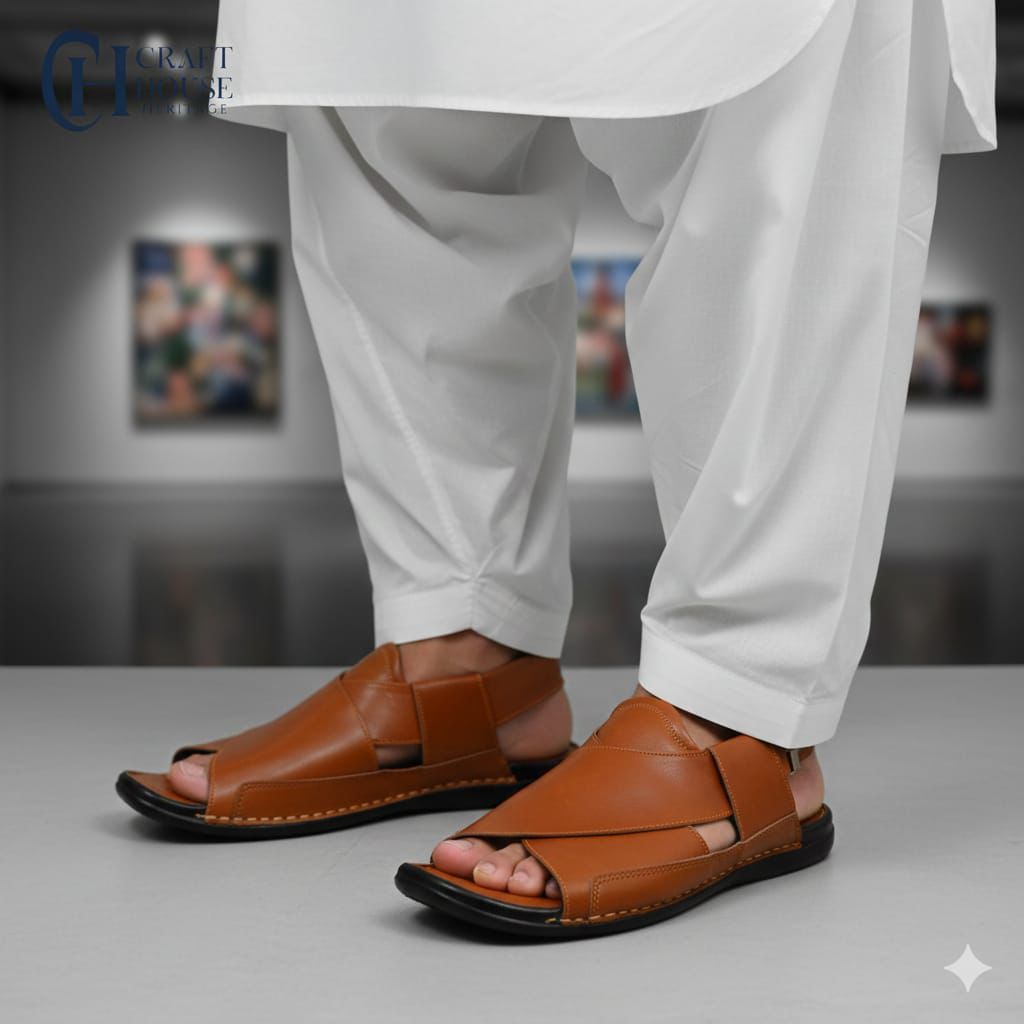Handmade Medicated Peshawari Chappal for Men