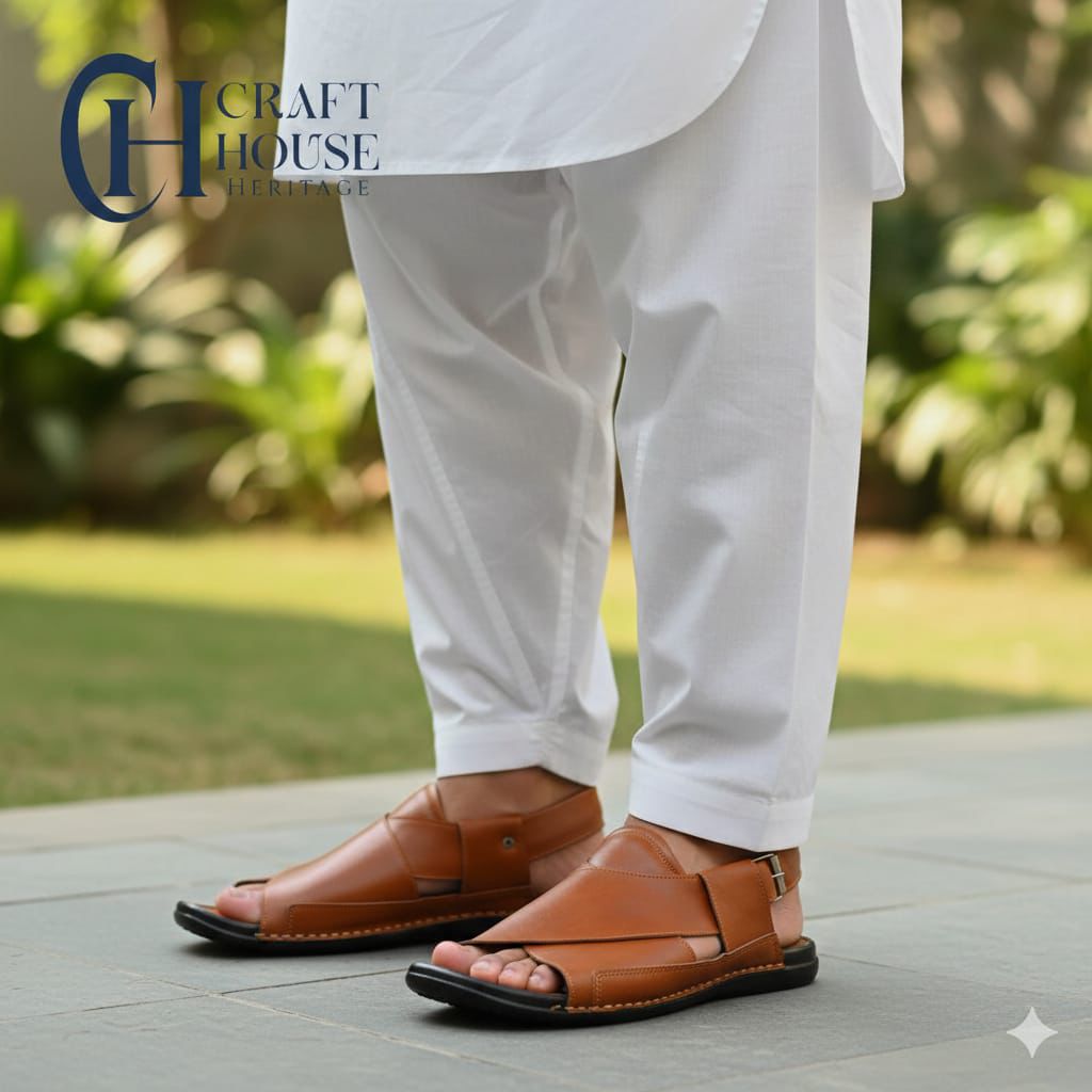 Handmade Medicated Peshawari Chappal for Men