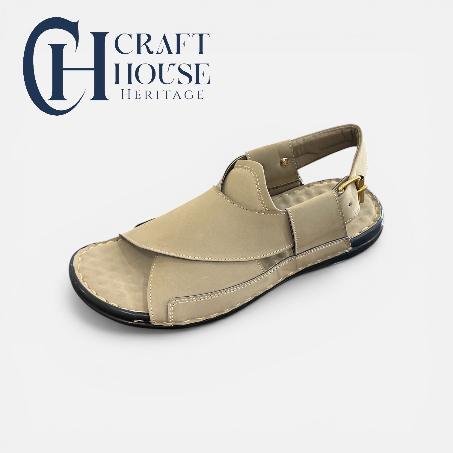 Handmade Medicated Peshawari Chappal for Men -D4